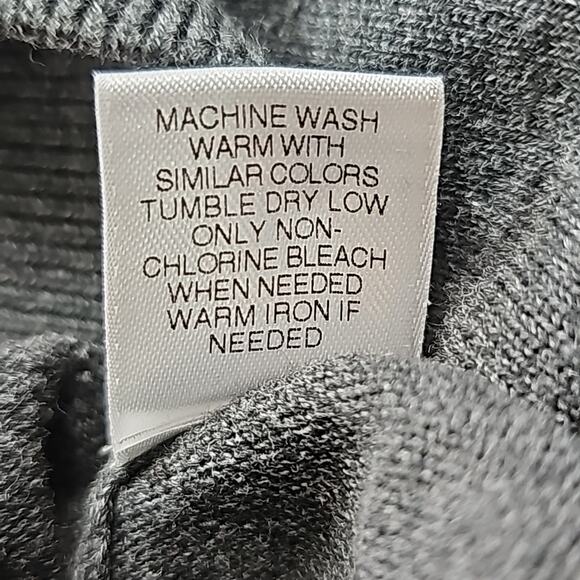 Mens Sz 2XL Gray V-Neck Sleeveless 100% Cotton Vest Preppy Roundtree & Yorke - Picture 10 of 10